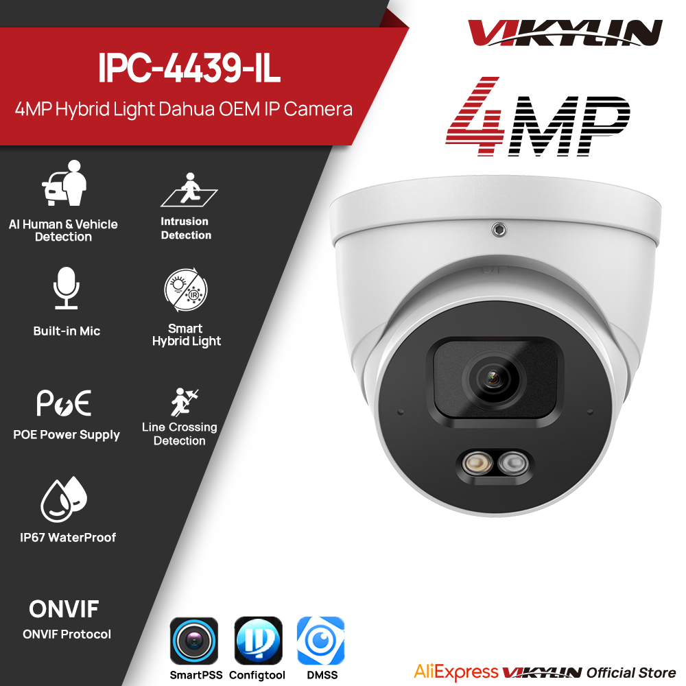Smart Home Login - Caméra de sécurité IP VIKYLIN 4MP,