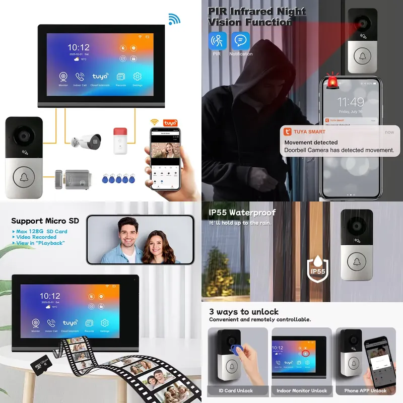 Smart Home Camera - 【CHIMU HOME】 Nouvelle sonnette vidéo IP