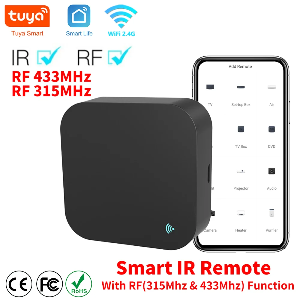 Smart Home Orvibo - Télécommande Tuya WiFi RF IR, 433MHz,