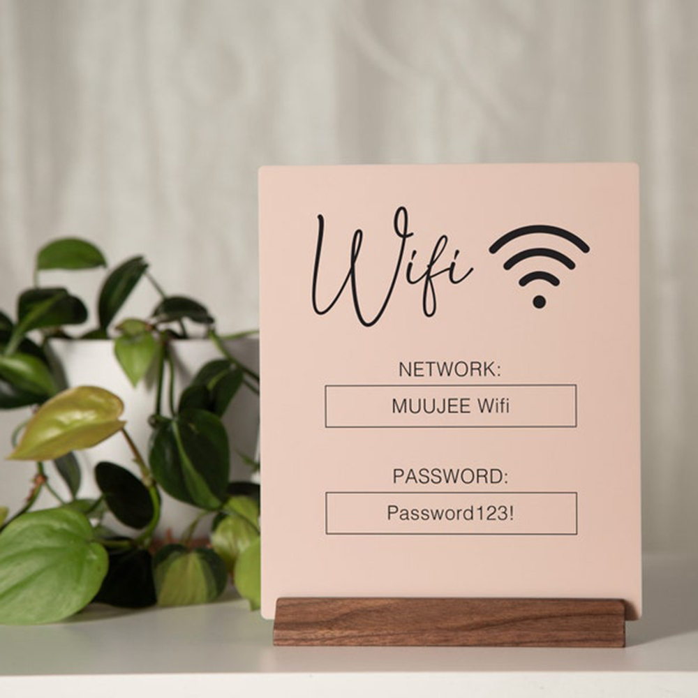 Airbnb Smart Home - Panneau de Table en acrylique avec
