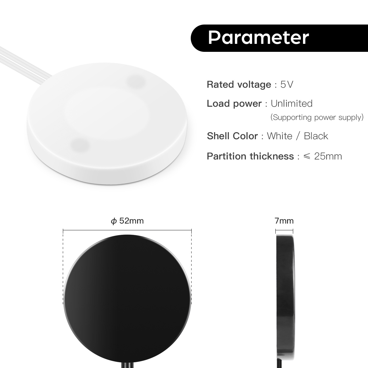 USB 5V pénétrable en bois 20mm - Smart Home Llm avis et prix
