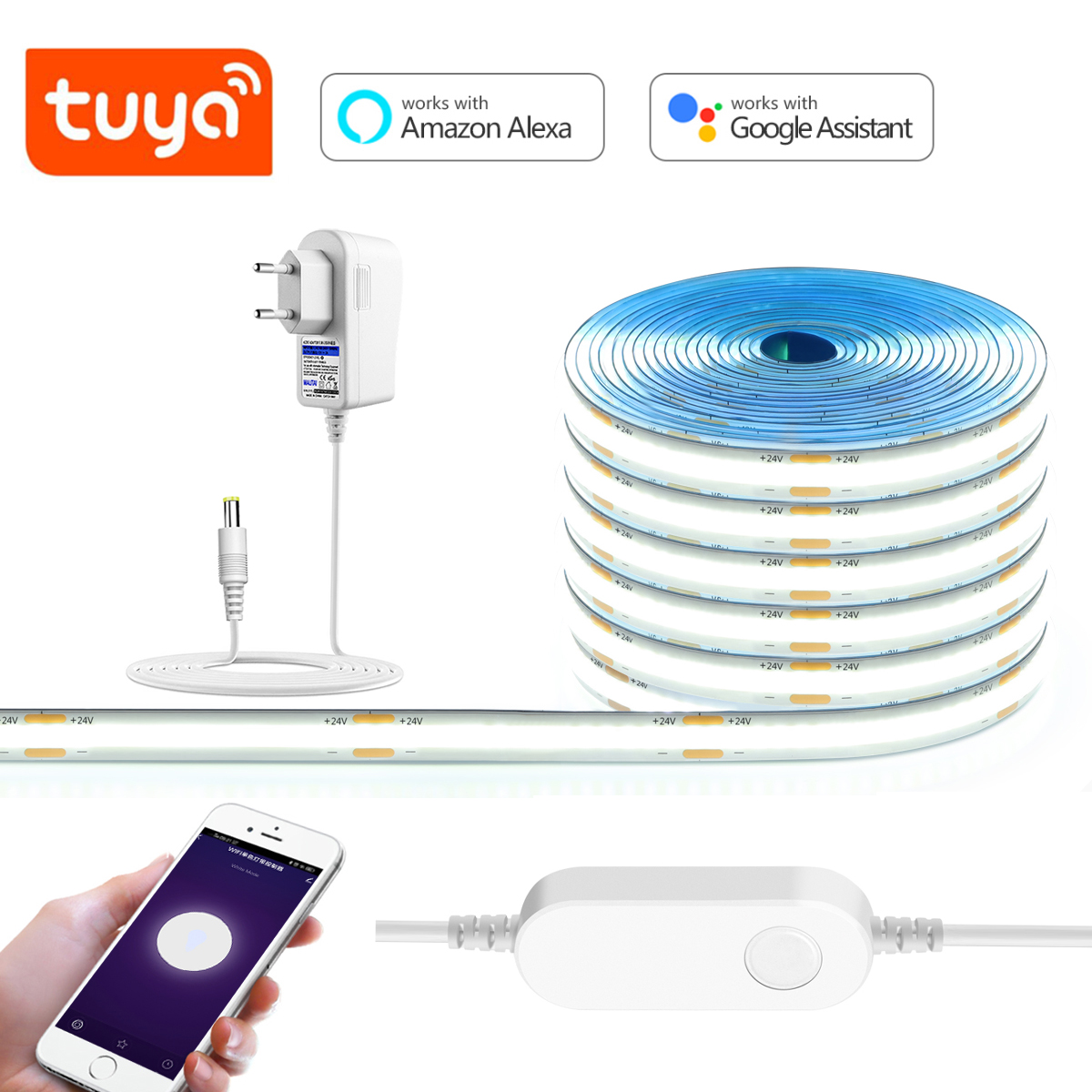 Bande lumineuse LED COB 3M 5M  - Smart Home Llm avis et prix