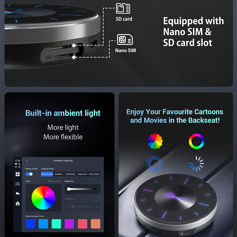 OTTOCAST P3 CarPlay AI Box Ada - Smart Home Orvibo avis et prix